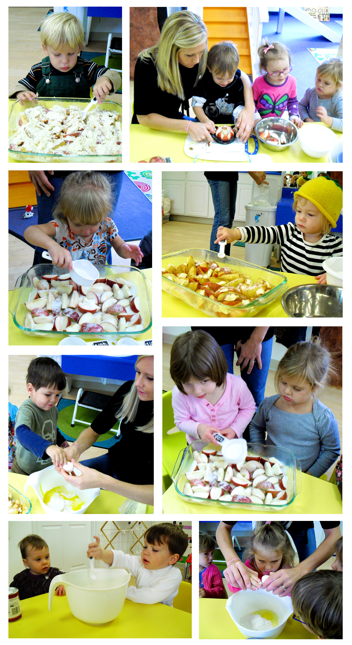 Cooking with children is a wonderful way to teach them the benefits of measuring, numbers and working as a group.