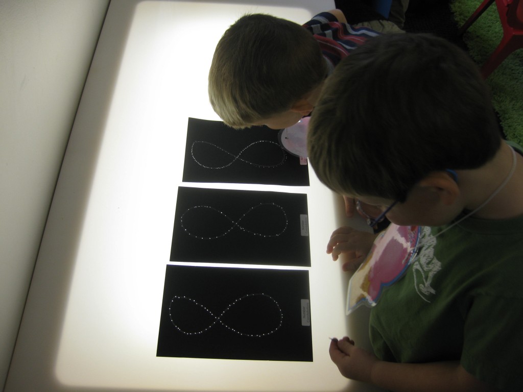 Number Eight Constellations at the Light Table