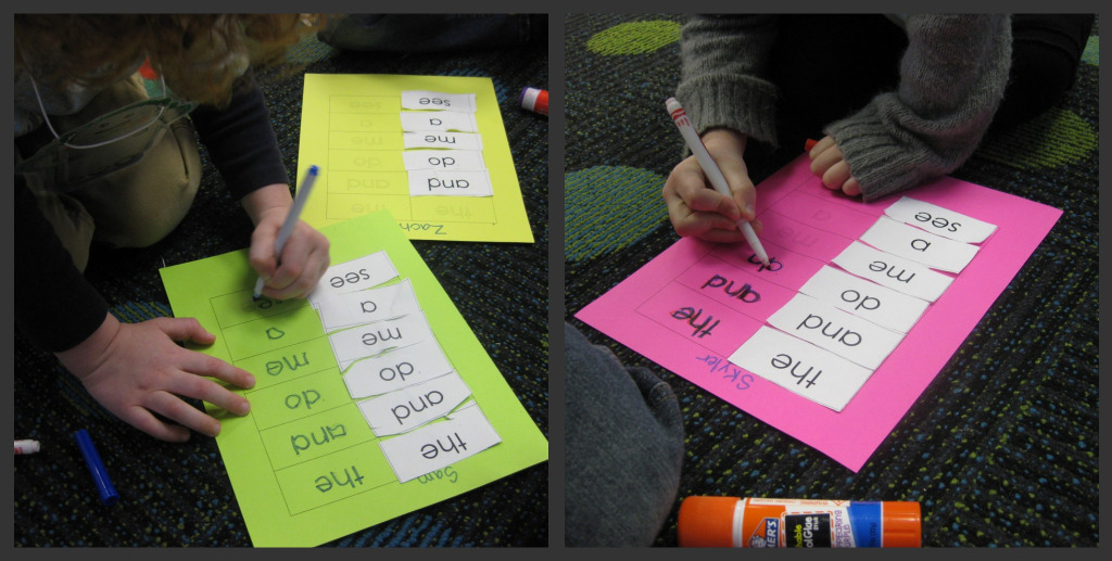 Scissor Skills, Sight Words and Writing Practice