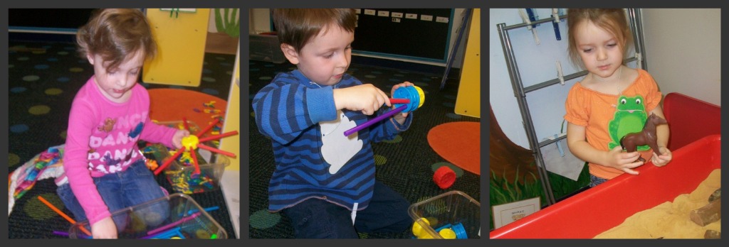 Preschoolers love to manipulate all types of things!