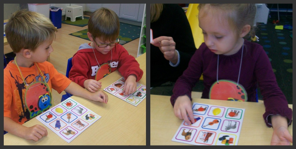 Identifying pictures using the first letter sound