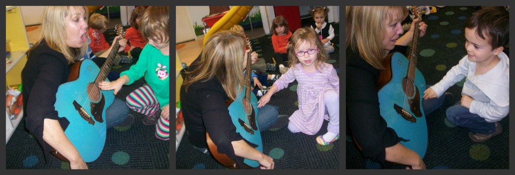 Everyone had a chance to play his/her song of choice on the guitar